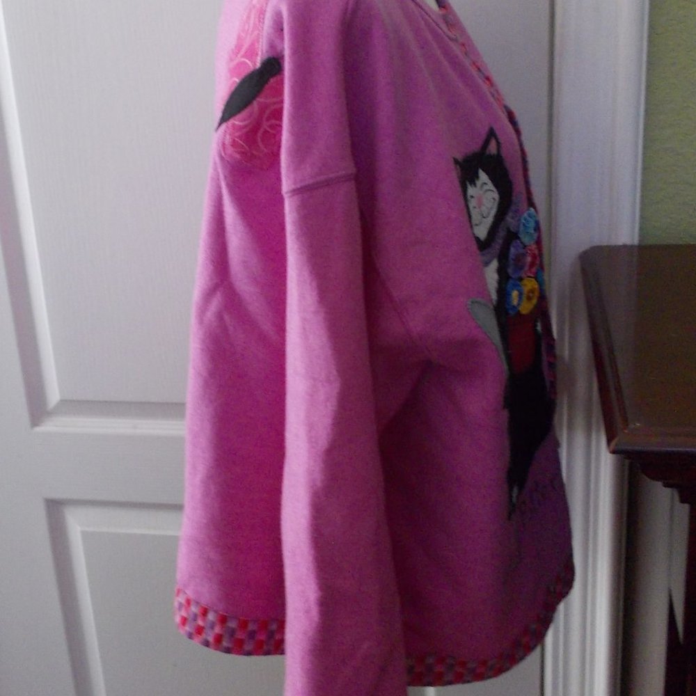 Open Front Cat Top Light Jacket XL - Picture 7 of 8